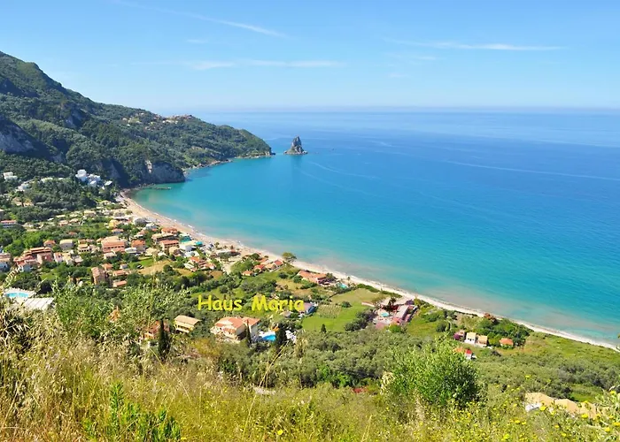 Haustierfreundliches Studio Apartments Maria With Pool And Amazing View - Agios Gordios Beach